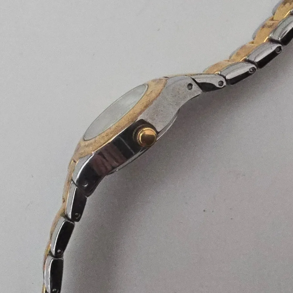 Disney Mickey Mouse MU1355 Watch Womens Two Tone Silver Gold Character Analog‎